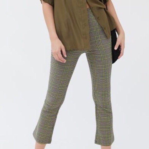 UO Plaid Kick Flare Pants - Picture 3 of 5
